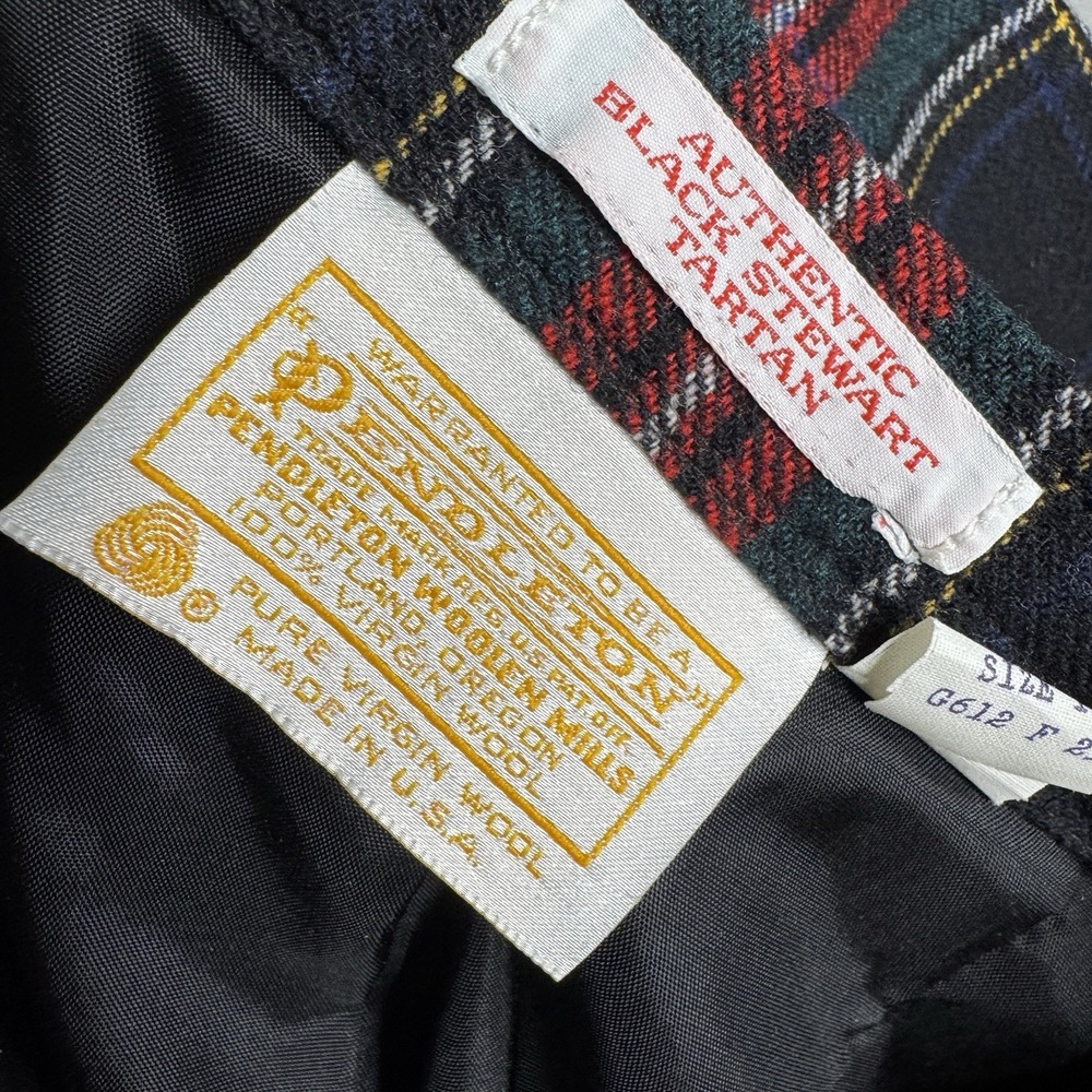 Classic Red & Black Plaid A-Line Skirt - Picture 9 of 10